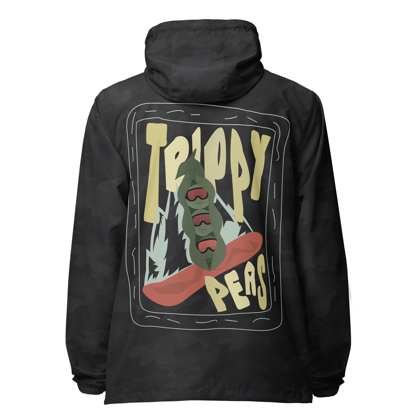 Trippy Peas Zip Windbreaker