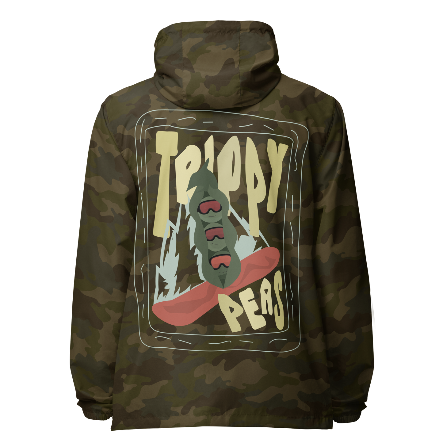 Trippy Peas Zip Windbreaker