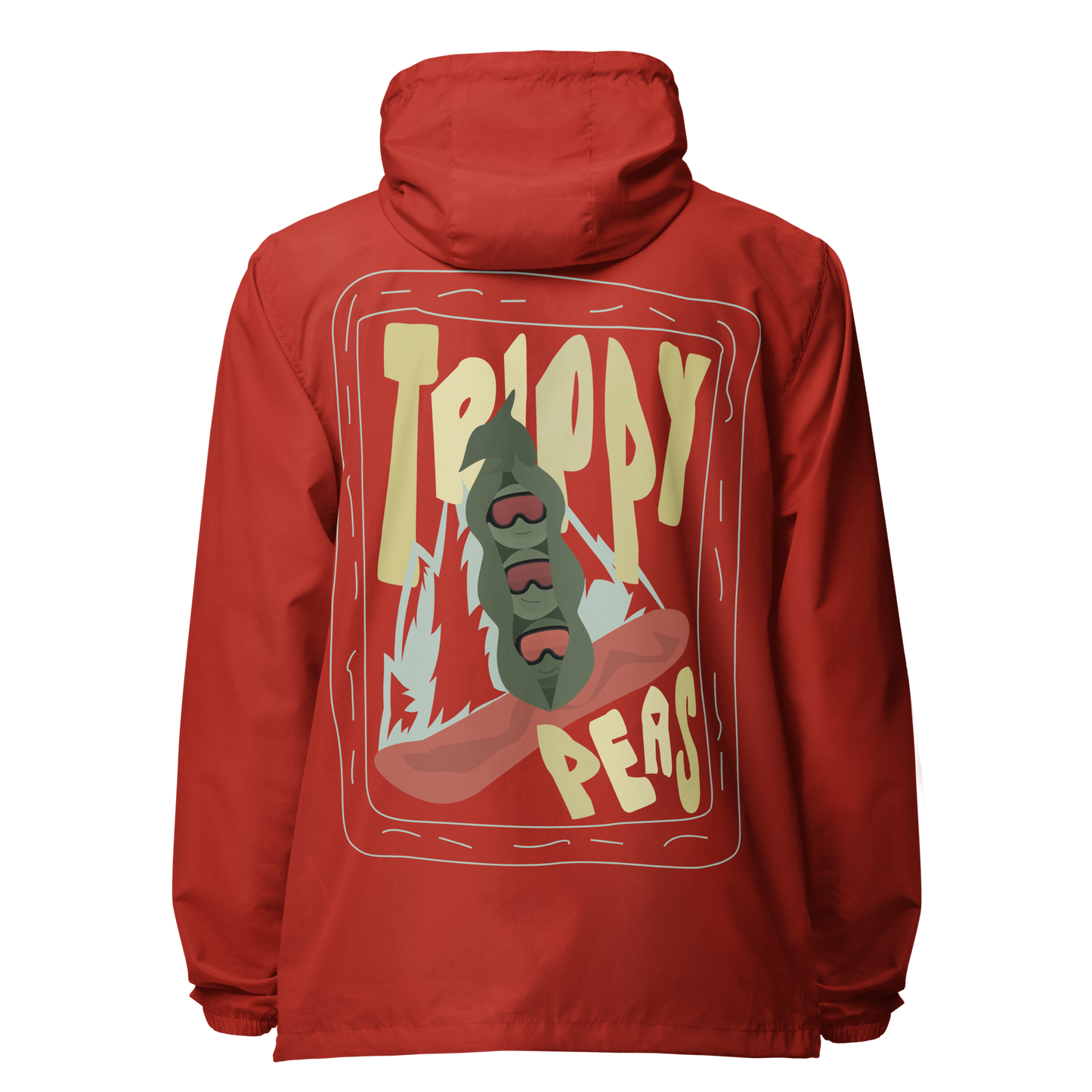 Trippy Peas Zip Windbreaker