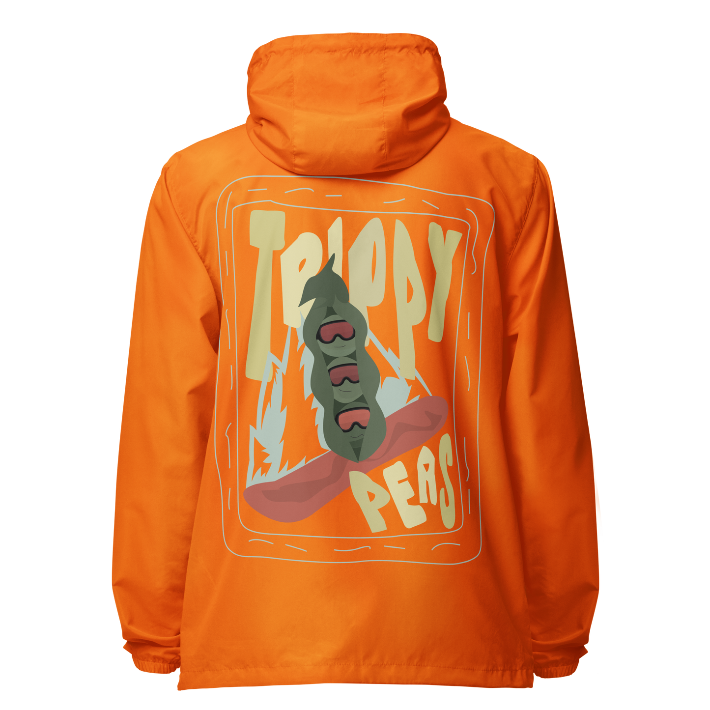 Trippy Peas Zip Windbreaker